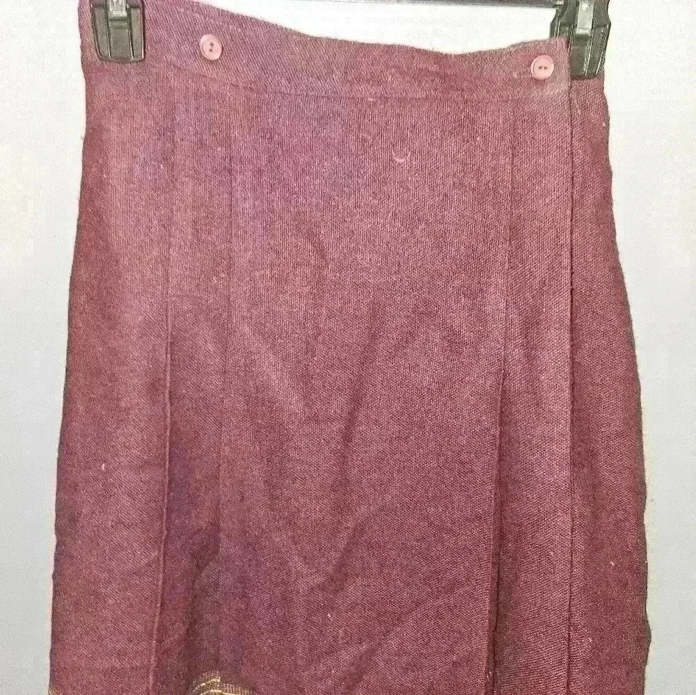 Sasha Vintage Wool Skirt Size 9 - Picture 7 of 15